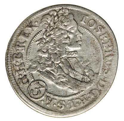 3 krajcary 1708 Jуzef I Habsburg Slask Wroclaw