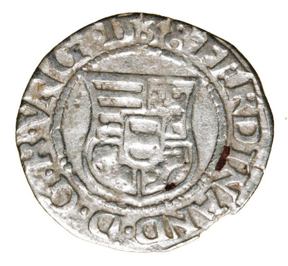 Denar 1538 Ferdynand I Habsburg Wegry Kremnica