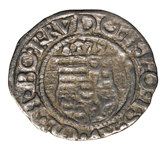 Denar 1579 Rudolf II Habsburg Wegry Kremnica