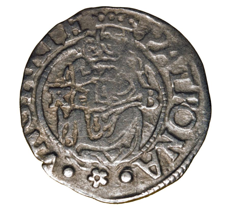Denar 1579 Rudolf II Habsburg Wegry Kremnica