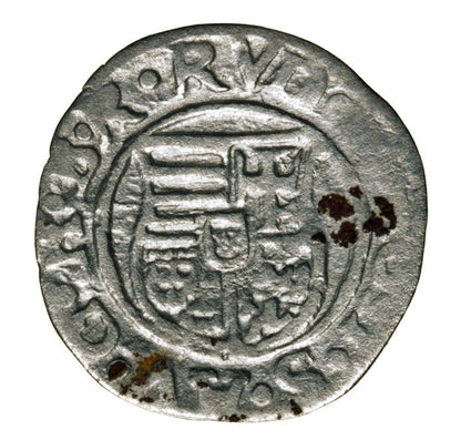 Denar 1581 Rudolf II Habsburg Wegry Kremnica