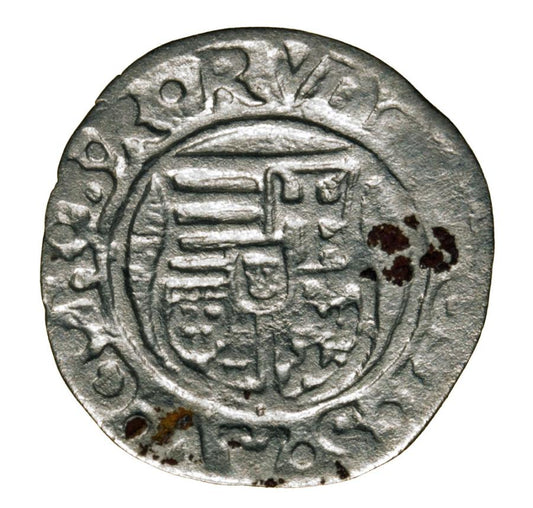 Denar 1581 Rudolf II Habsburg Wegry Kremnica