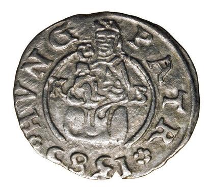 Denar 1585 Rudolf II Habsburg Wegry Kremnica