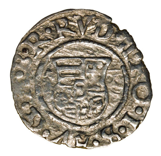 Denar 1595 Rudolf II Habsburg Wegry Kremnica