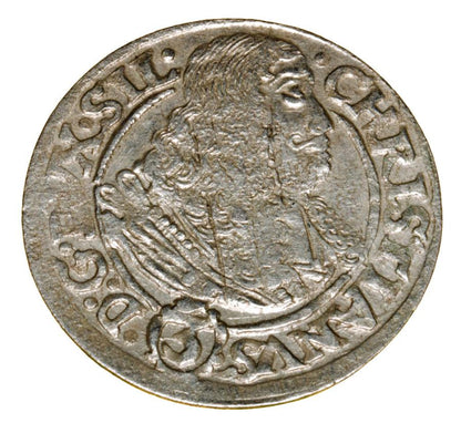 3 krajcary 1670 Chrystian Wolowski Ksiestwo Brzesko-Legnicko-Wolowskie Brzeg