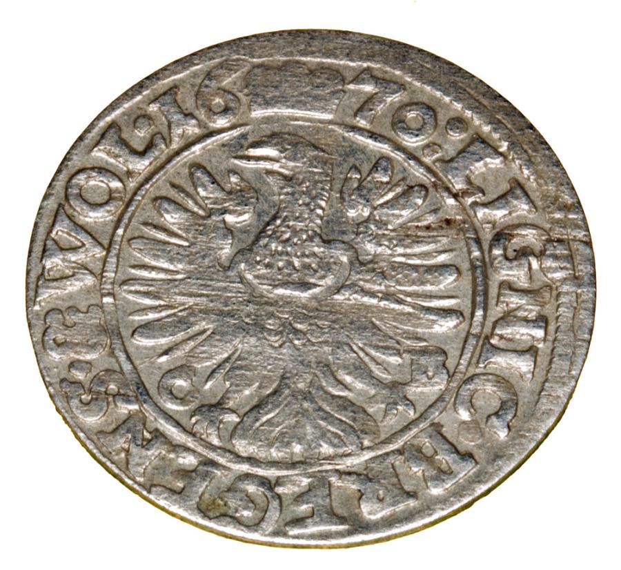 3 krajcary 1670 Chrystian Wolowski Ksiestwo Brzesko-Legnicko-Wolowskie Brzeg