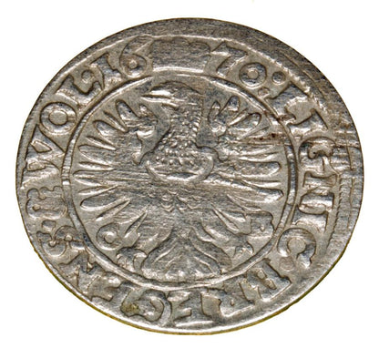 3 krajcary 1670 Chrystian Wolowski Ksiestwo Brzesko-Legnicko-Wolowskie Brzeg