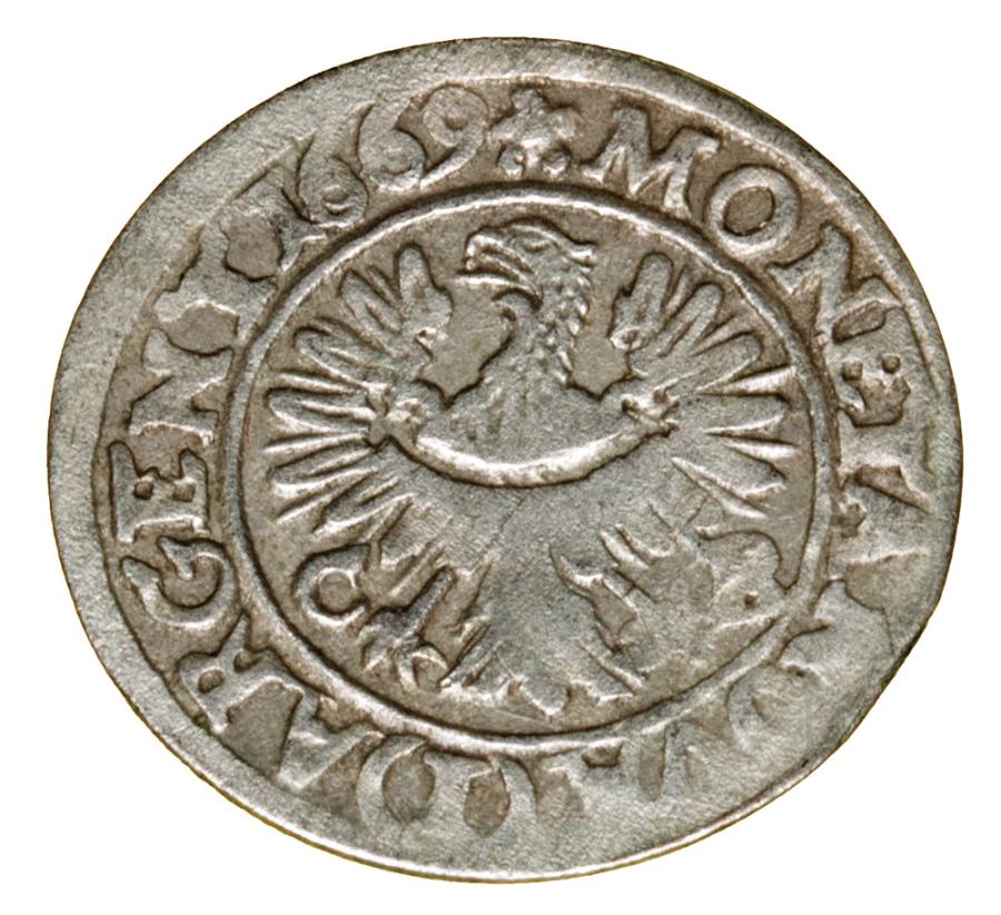 1 krajcar 1669 Chrystian Wolowski Ksiestwo Brzesko-Legnicko-Wolowskie Brzeg
