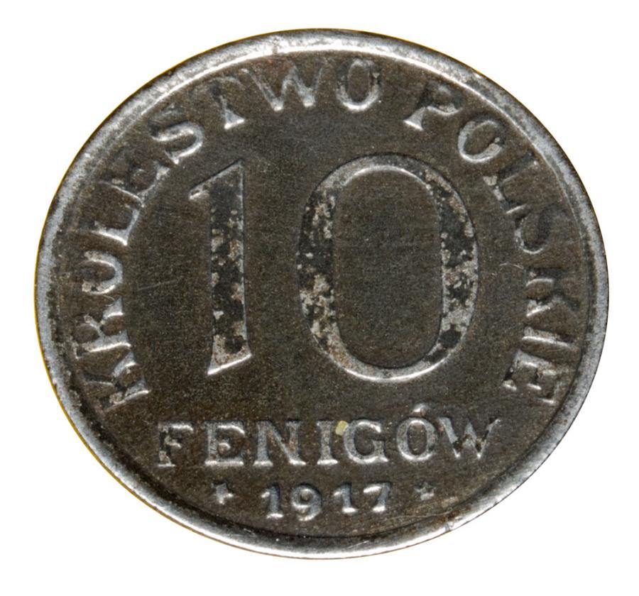 10 fenigуw 1917 Krуlestwo Polskie Stuttgart