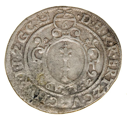 6 groszy 1622 Jerzy Wilhelm Krosno Odrzanskie
