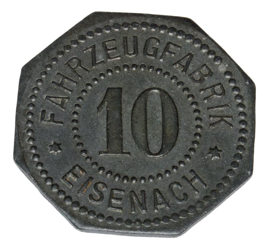 10 fenigуw Eisenach fabryka pojazdуw