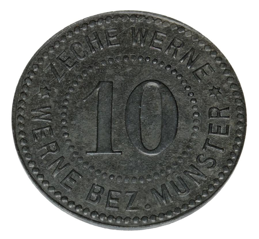 10 fenigуw Munster Zeche Werne / Werne Bez. Munster