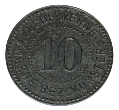 10 fenigуw Munster Zeche Werne / Werne Bez. Munster