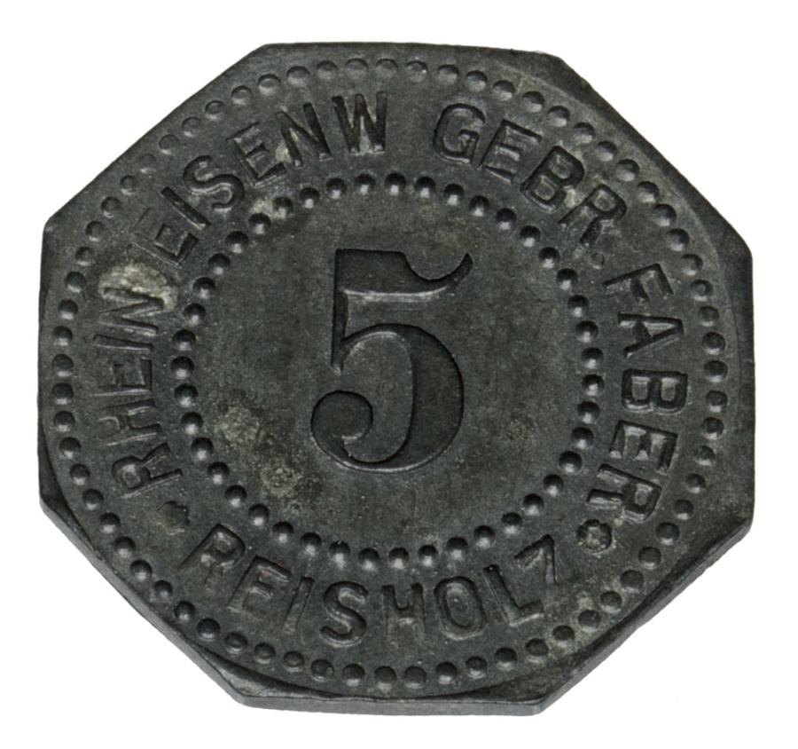 5 fenigуw Reischolz Dusseldorf