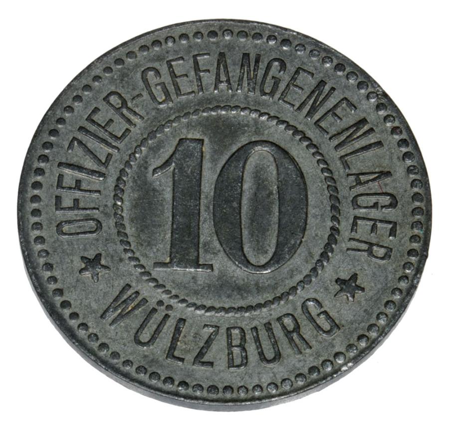 10 fenigуw Wulzburg oficerski obуz jeniecki