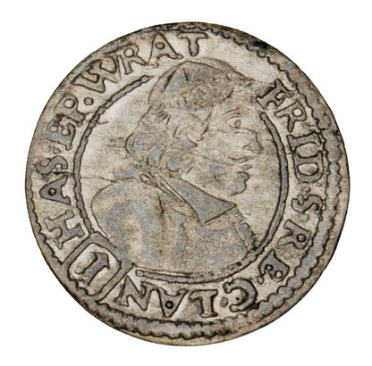 1 krajcar 1681 Fryderyk Heski Ksiestwo Nyskie Biskupуw Wroclawskich Nysa