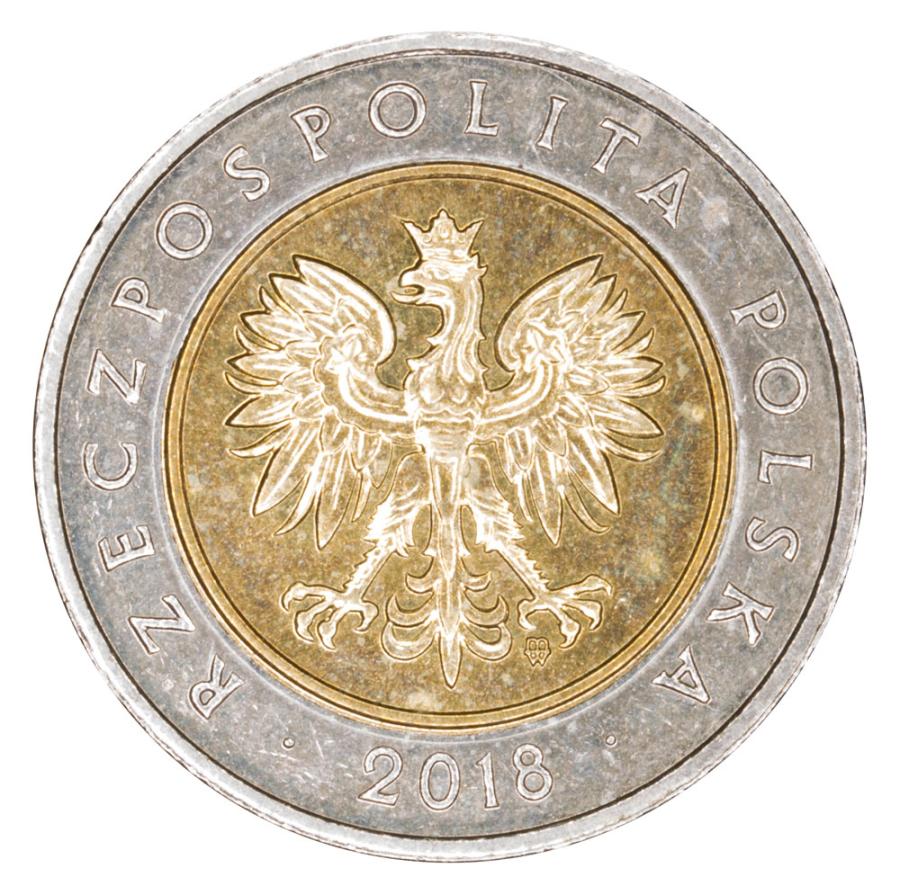 5 zlotych 2018 Polska Warszawa 100 lat niepodleglosci