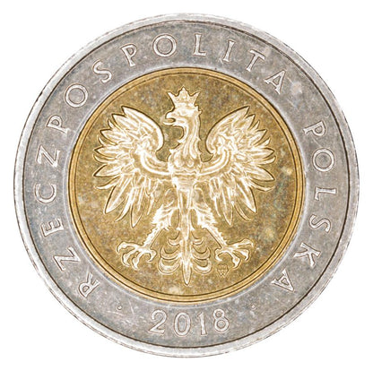 5 zlotych 2018 Polska Warszawa 100 lat niepodleglosci