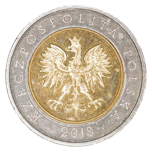 5 zlotych 2018 Polska Warszawa 100 lat niepodleglosci
