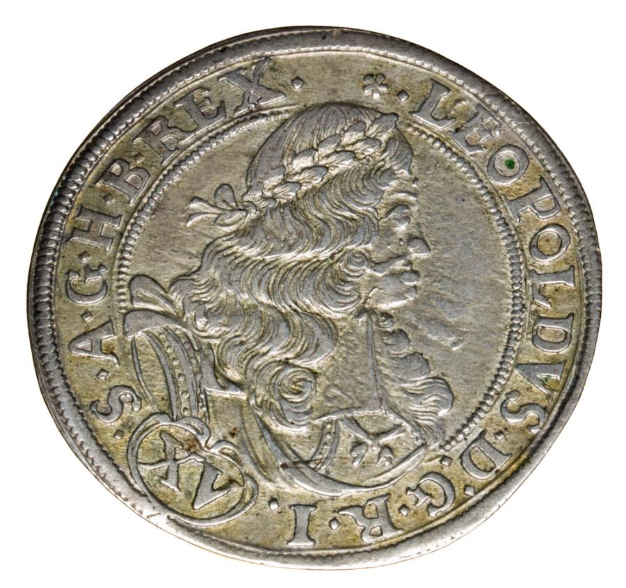 15 krajcarуw 1677 Leopold I Habsburg Slask Brzeg