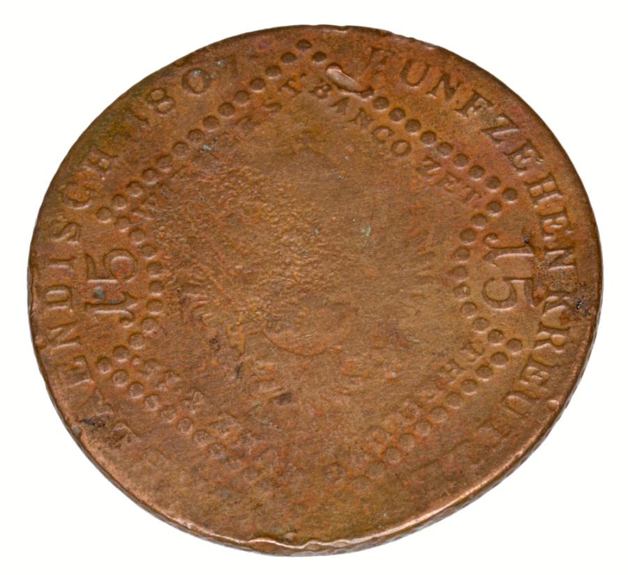 15 krajcarуw 1807 Franciszek I Habsburg Austria Wieden