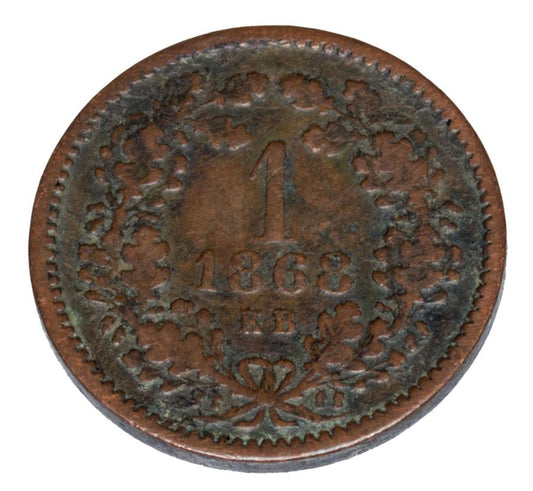 1 krajcar 1868 Franciszek Jуzef I Wegry Kremnica