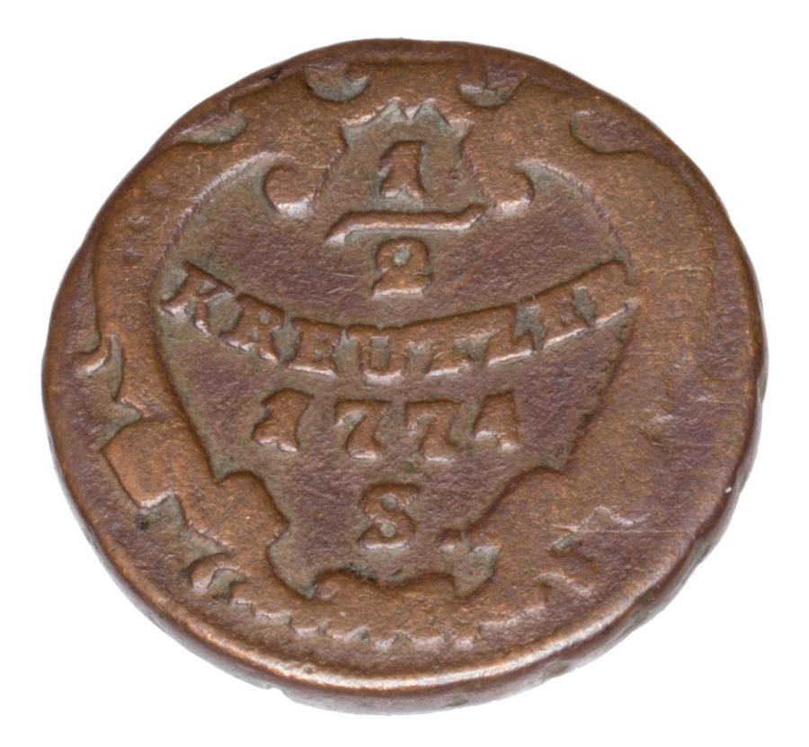 1/2 krajcara 1774 Jуzef II Habsburg Austria Smolnik