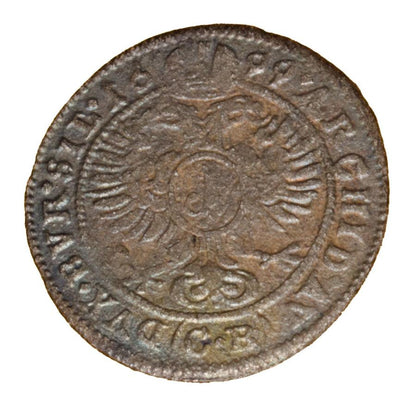 1 krajcar 1669 Leopold I Habsburg Slask Brzeg