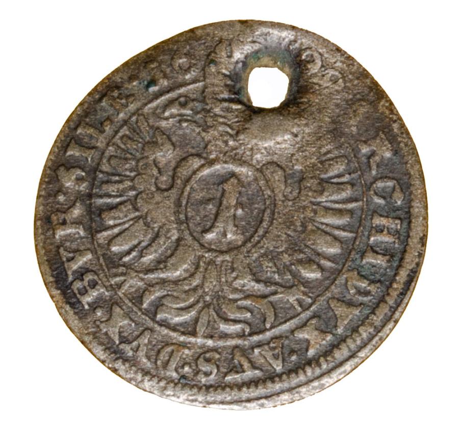 1 krajcar 1698 Leopold I Habsburg Slask Opole