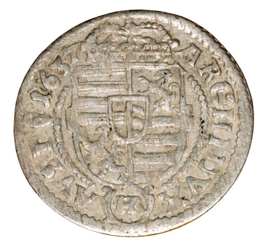 3 krajcary 1637 Ferdynand III Habsburg Slask Klodzko