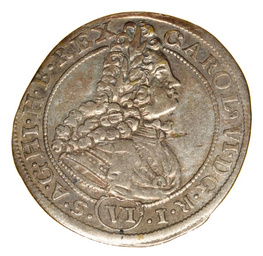 6 krajcarуw 1714 Karol VI Habsburg Slask Wroclaw