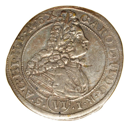 6 krajcarуw 1714 Karol VI Habsburg Slask Wroclaw