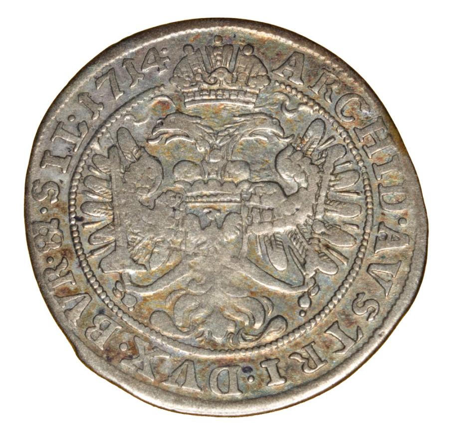 6 krajcarуw 1714 Karol VI Habsburg Slask Wroclaw