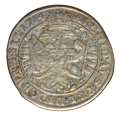 6 krajcarуw 1714 Karol VI Habsburg Slask Wroclaw