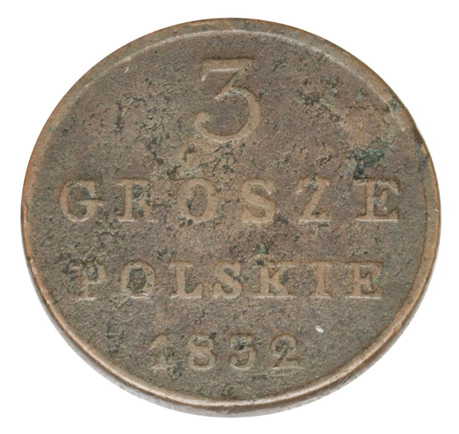 3 grosze 1832 Mikolaj I Romanow Krуlestwo Polskie Warszawa F.H.