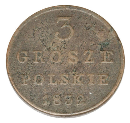 3 grosze 1832 Mikolaj I Romanow Krуlestwo Polskie Warszawa F.H.