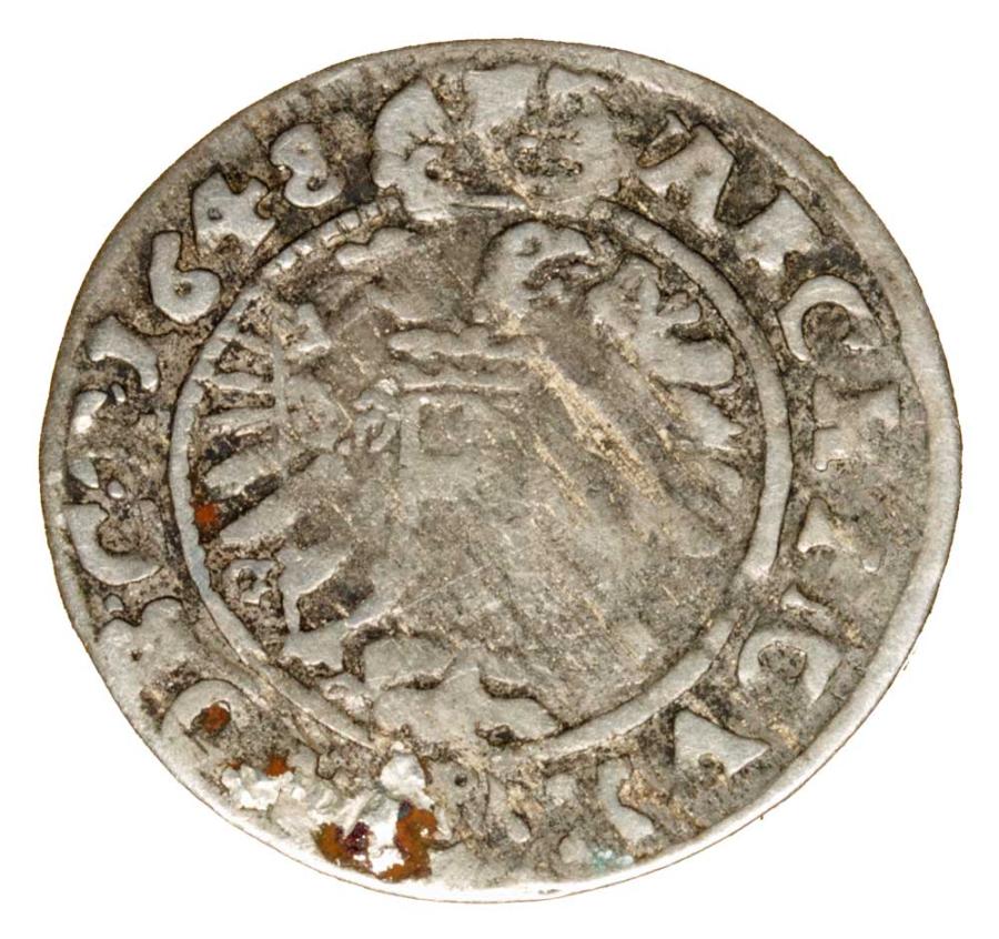 3 krajcary 1648 Ferdynand III Habsburg Slask Wroclaw