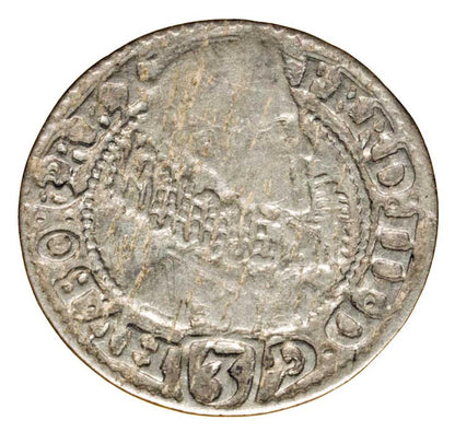 3 krajcary 1630 Ferdynand III Habsburg Slask Klodzko
