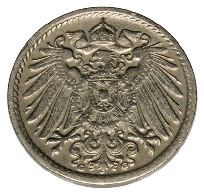 5 fenigуw 1906 Wilhelm II Hohenzollern Niemcy Karlsruhe G