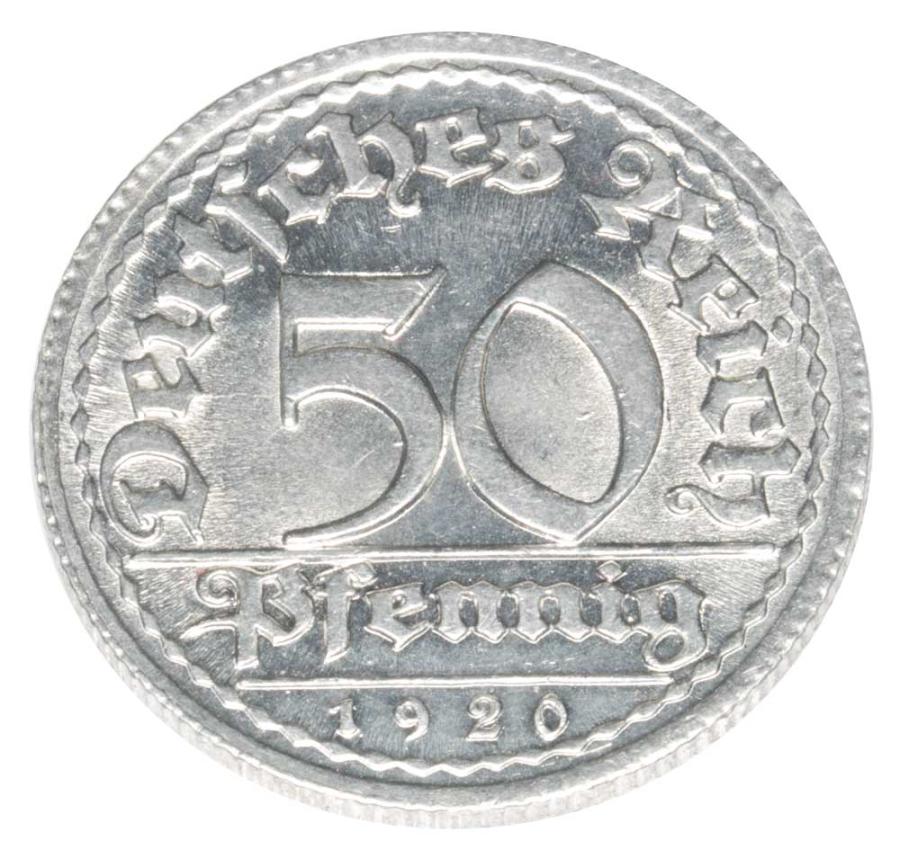 50 fenigуw 1920 Niemcy Muldenhutten E