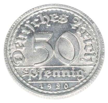 50 fenigуw 1920 Niemcy Muldenhutten E