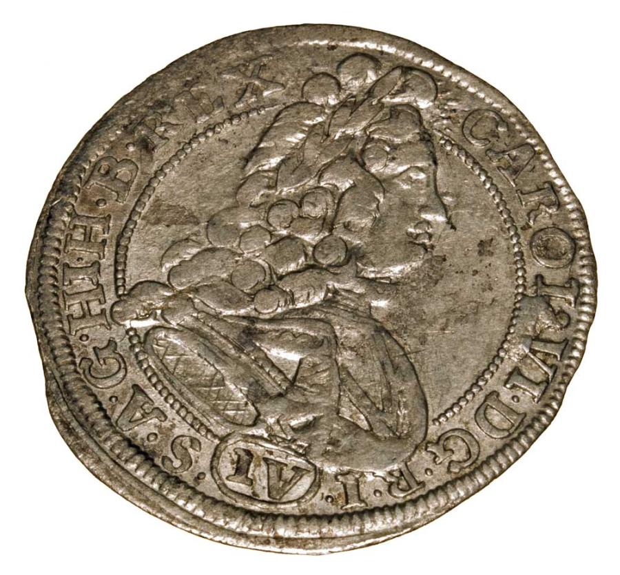 6 krajcarуw 1713 Karol VI Habsburg Slask Wroclaw