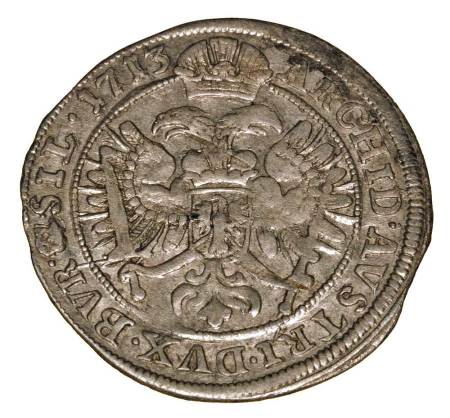 6 krajcarуw 1713 Karol VI Habsburg Slask Wroclaw
