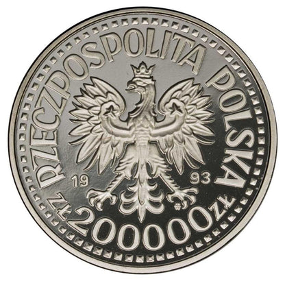 200.000 zlotych 1993 Polska Warszawa Kazimierz IV Jagiellonczyk prуba