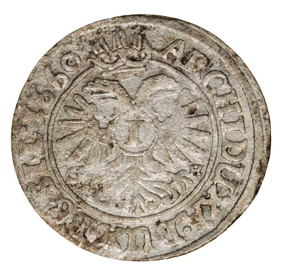 1 krajcar 1660 Leopold I Habsburg Slask Wroclaw
