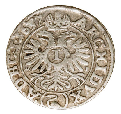 1 krajcar 1637 Ferdynand III Habsburg Slask Wroclaw