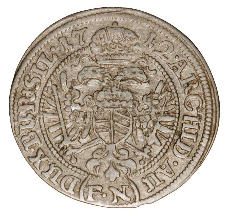 3 krajcary 1712 Karol VI Habsburg Slask Wroclaw