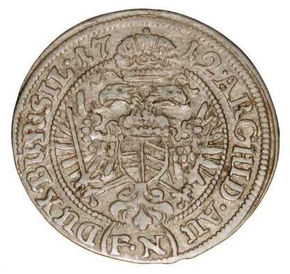 3 krajcary 1712 Karol VI Habsburg Slask Wroclaw