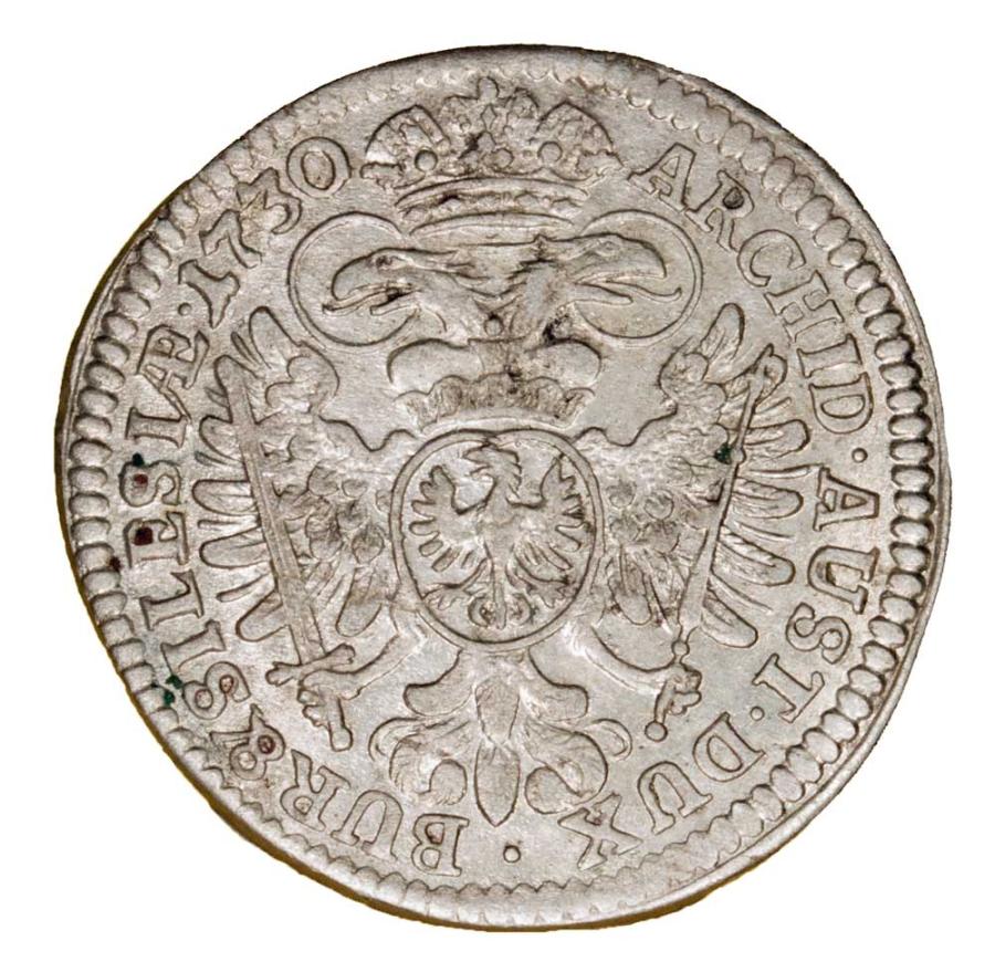 3 krajcary 1730 Karol VI Habsburg Slask Wroclaw
