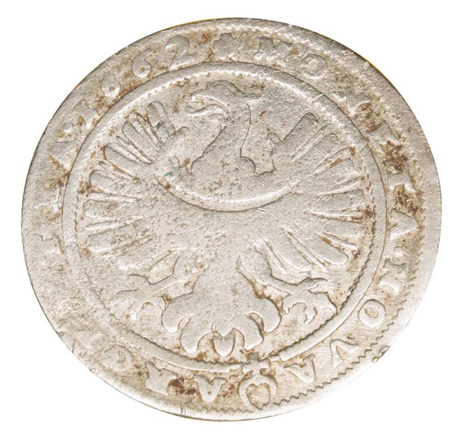 15 krajcarуw 1662 Ludwik IV Legnicki Ksiestwo Brzesko-Legnicko-Wolowskie Brzeg